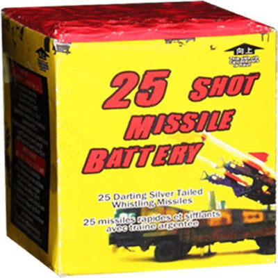 Mystical Fireworks Rockets & Missiles 25 Shot Missle Battery