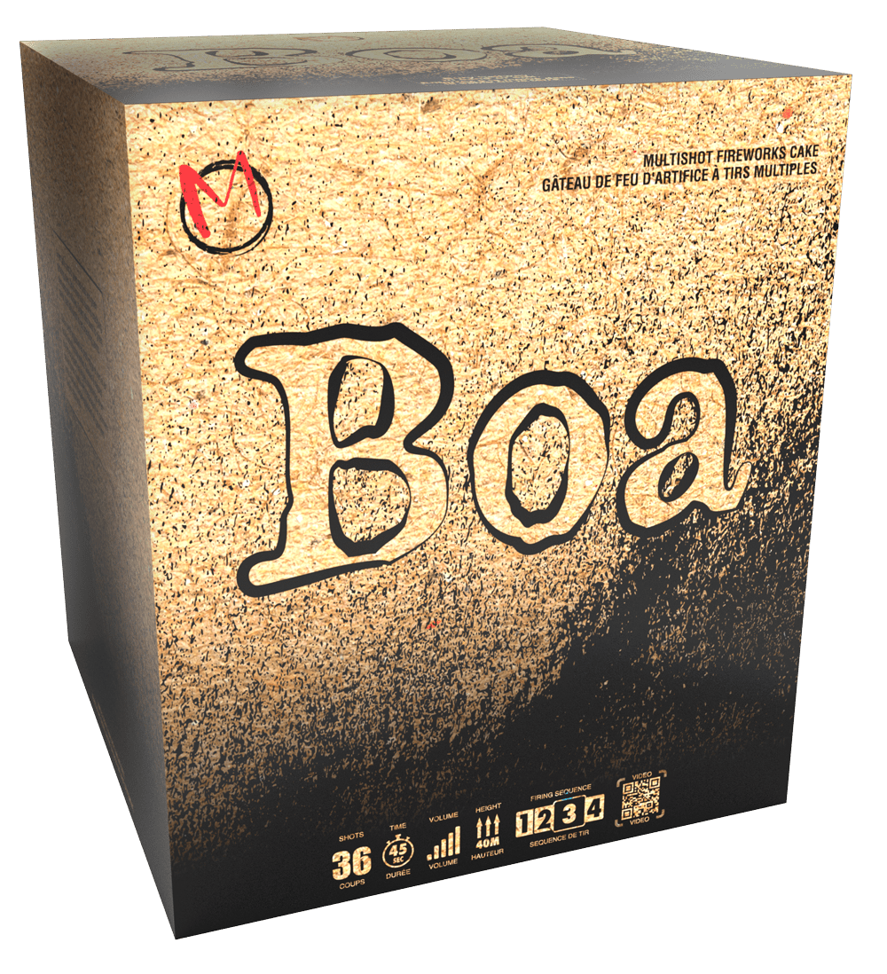 M Brand Cake - Fanned Boa