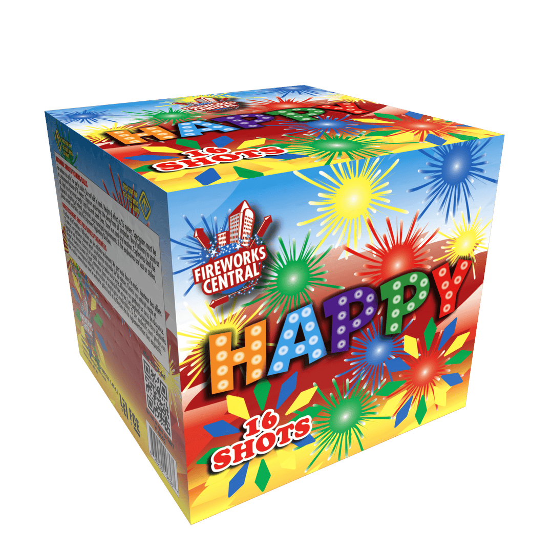 Fireworks Central Vertical Cakes Happy (16 shot)