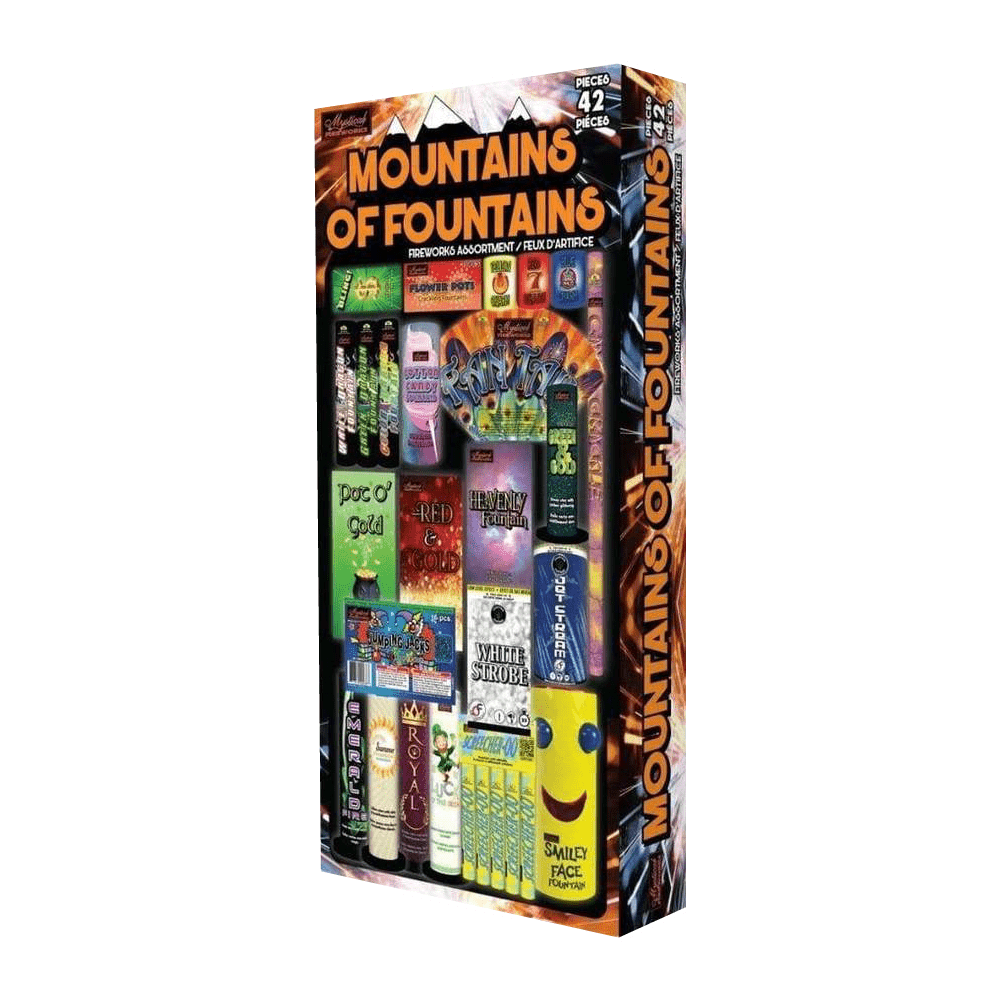 Mystical Fireworks Family Pack Assortment Mountains of Fountains