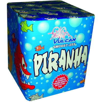 Vulcan Fireworks Cakes Piranha