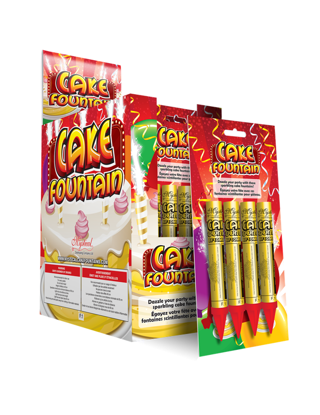 Cake Fountains (4 Pack) - 60 Seconds
