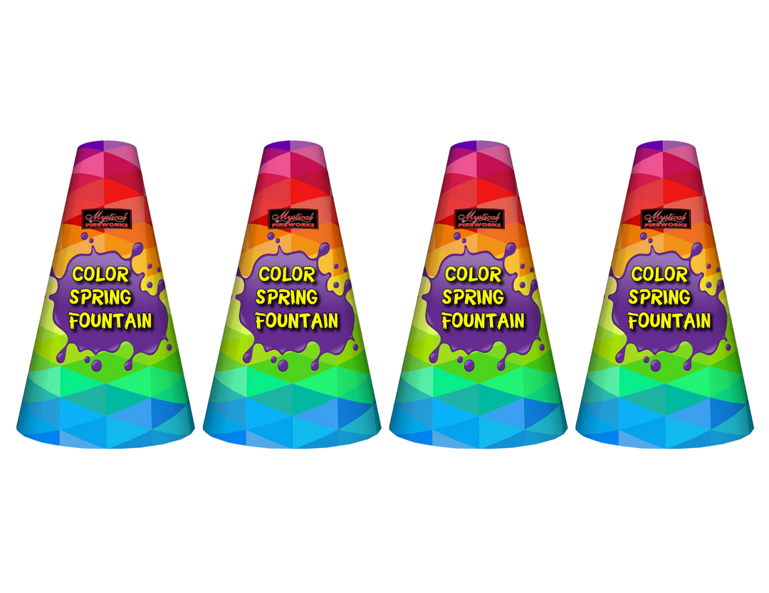 Color Spring Fountain 4 Pack