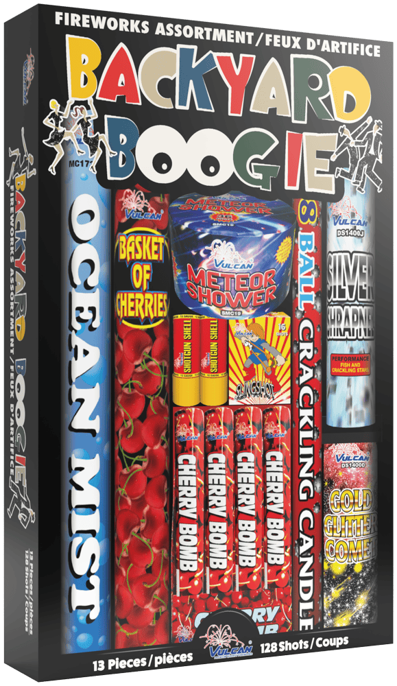 Vulcan Fireworks Family Pack Assortment Each Backyard Boogie  - 50% OFF