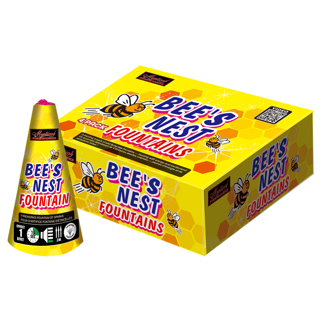 Mystical Distributing Company Ltd. Fountain Box ( 4 ea.) Bee's Nest Fountain