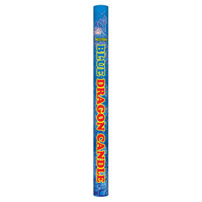 Vulcan Fireworks Roman Candles Blue Dragon Candle