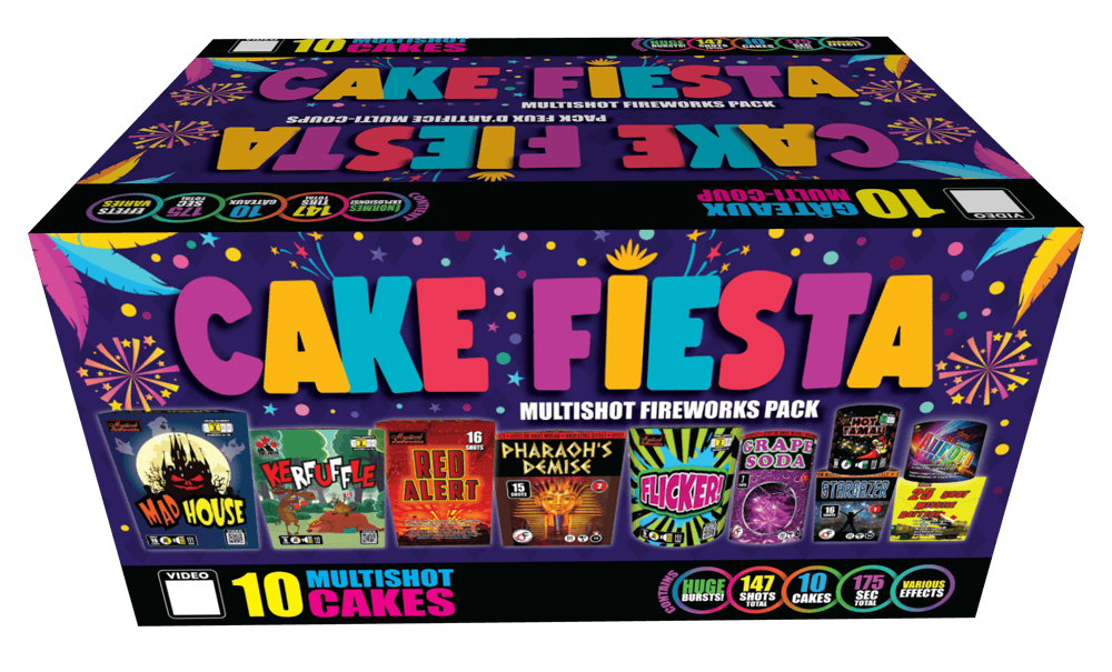Mystical Fireworks Assortments Cake Fiesta