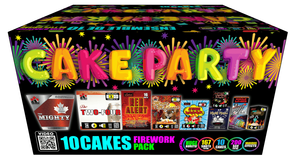 Mystical Fireworks Assortments Cake Party