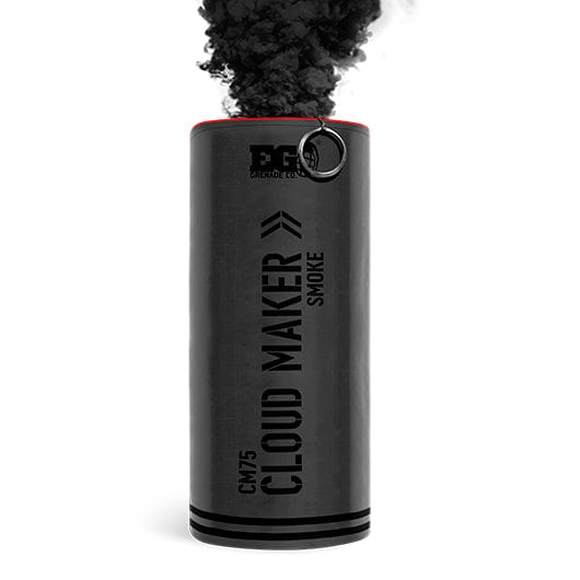 Enola Gaye Smoke Grenades Black CM75 Cloud Maker Smoke Grenade (180 Seconds)