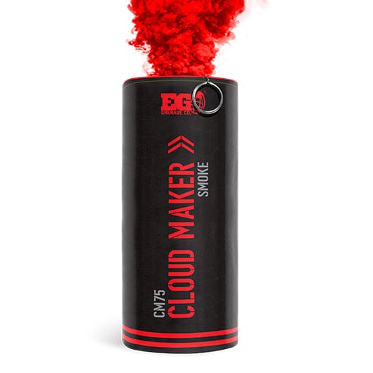 Enola Gaye Smoke Grenades Red CM75 Cloud Maker Smoke Grenade (180 Seconds)
