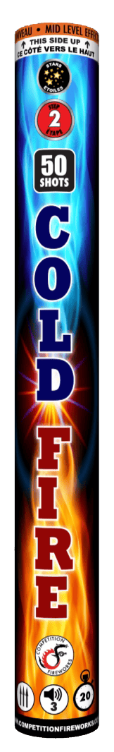 Competition Fireworks Roman Candles Cold Fire - 50 Shot Roman Candle