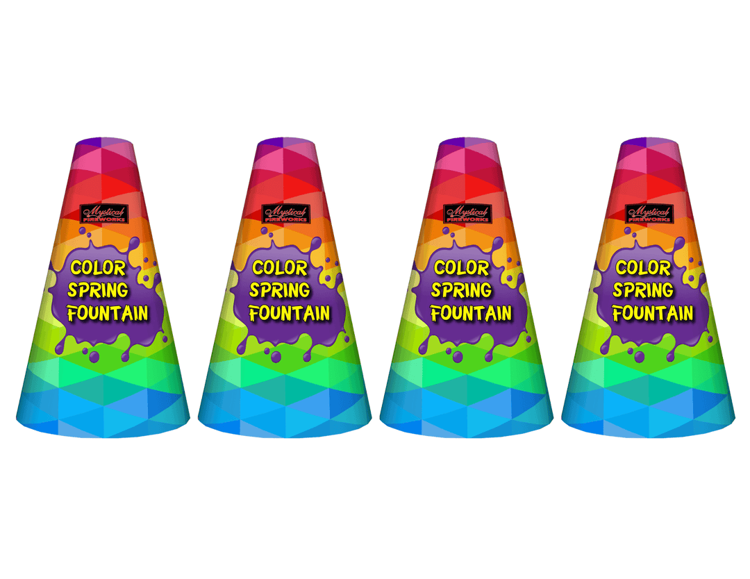 Mystical Distributing Fountains Color Spring Fountain 4 Pack