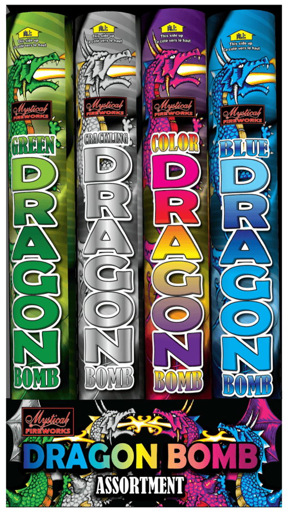 Mystical Fireworks Bombshells (4 Pack) Dragon Bombs (4 pk)  - 50% OFF