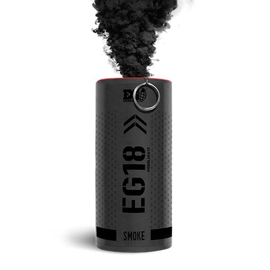 Enola Gaye Smoke Grenades Black EG18 High Output Smoke Grenade