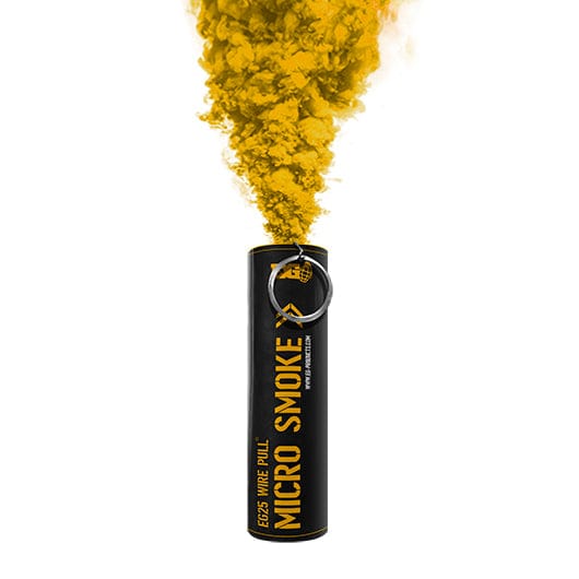 Enola Gaye Smoke Grenades Yellow EG25 Micro Smoke Grenade (25 Seconds)