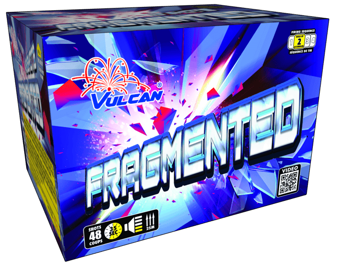 Vulcan Fireworks Vertical Cakes Fragmented