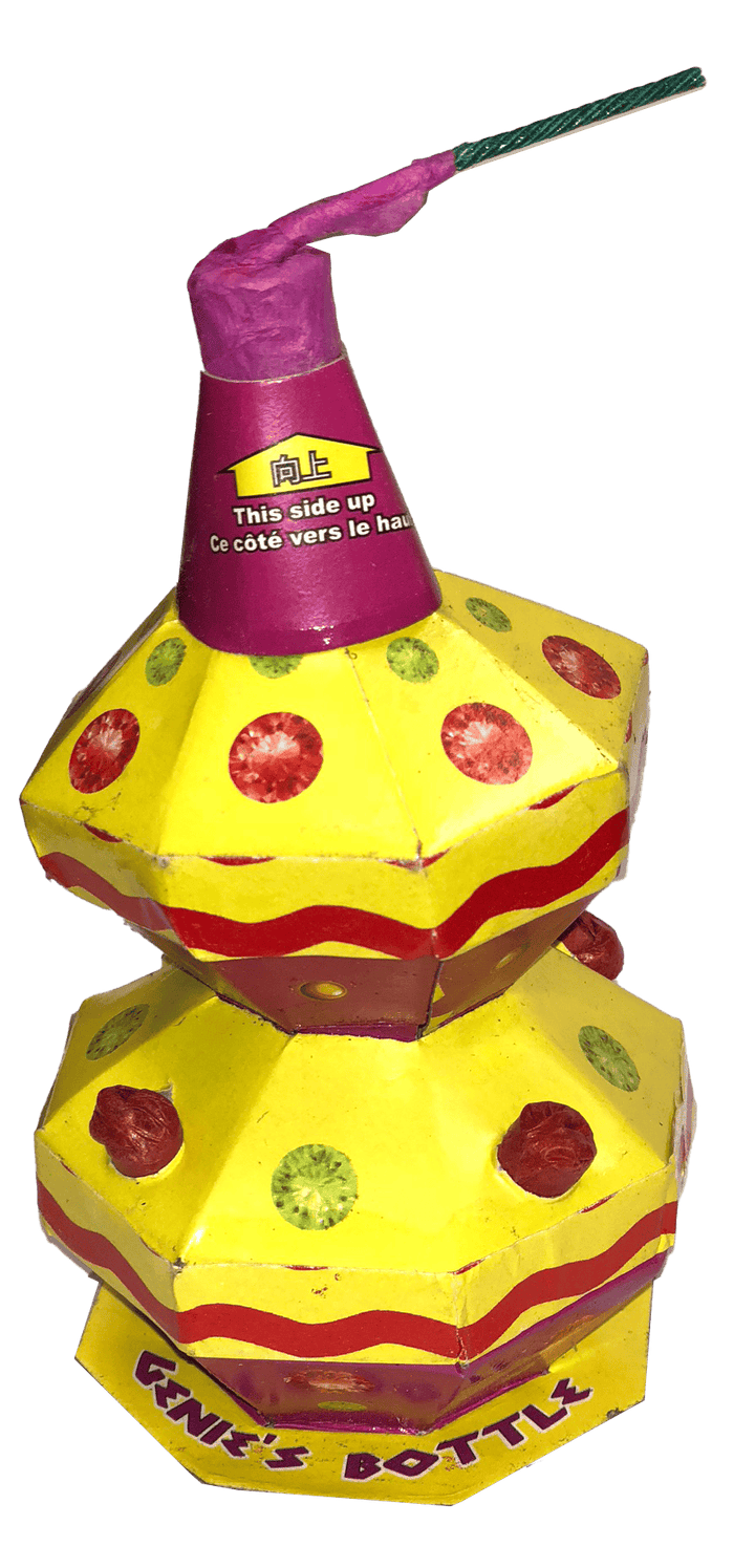 Mystical Fireworks Fountain Genie's Bottle - 50% Off