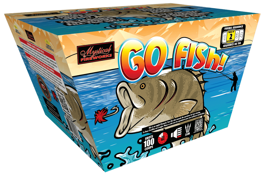 Mystical Fireworks Fanned Cakes Each Go Fish!