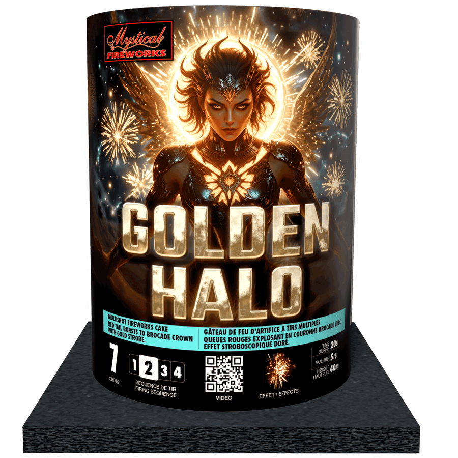 Mystical Fireworks Cakes Golden Halo