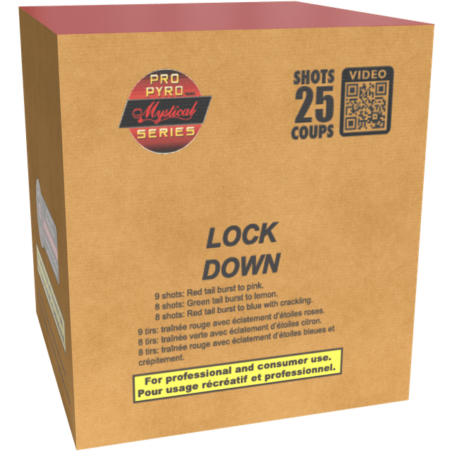 Mystical Pro Pyro Series Cakes - Pro Pyro Each Lock Down