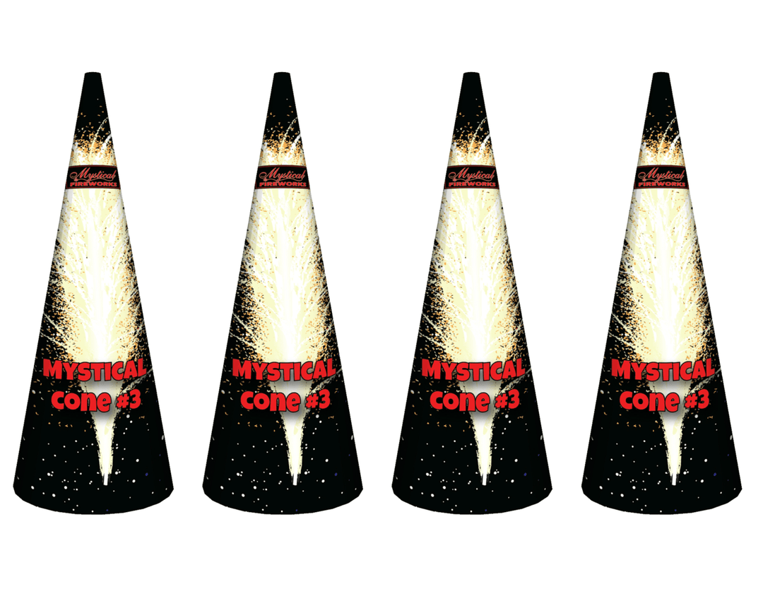 Mystical Distributing Fountains Mystical Cone #3 4 Pack
