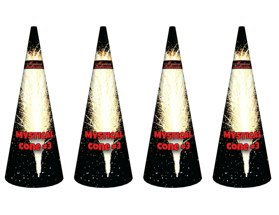 Mystical Distributing Fountains Mystical Cone #3 4 Pack