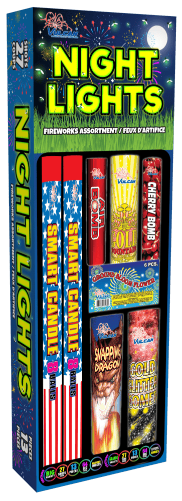 Vulcan Fireworks Assortments Night Lights