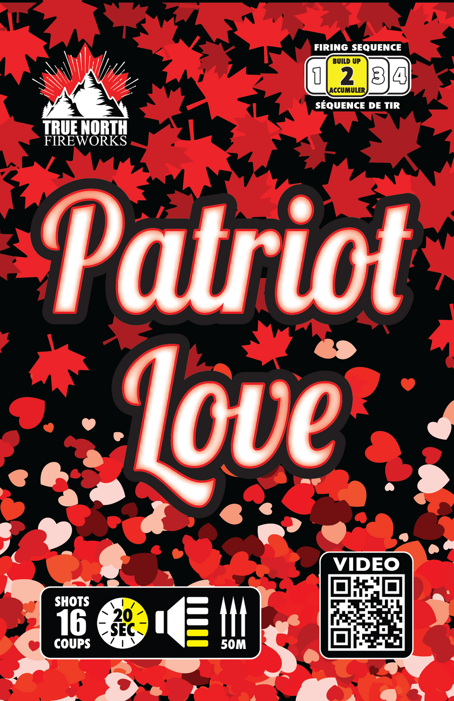 True North Fireworks Vertical Cakes Patriot Love