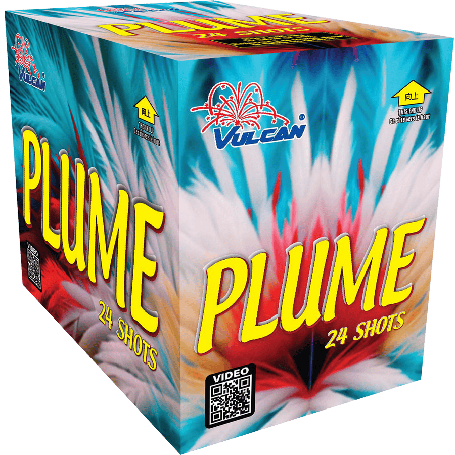 Vulcan Fireworks Vertical Cakes Plume