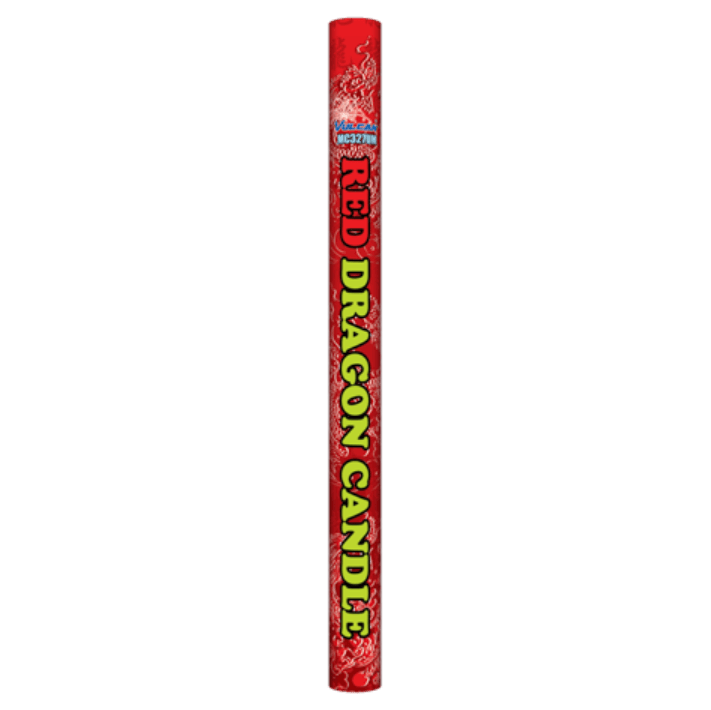 Vulcan Fireworks Roman Candles Red Dragon Candle