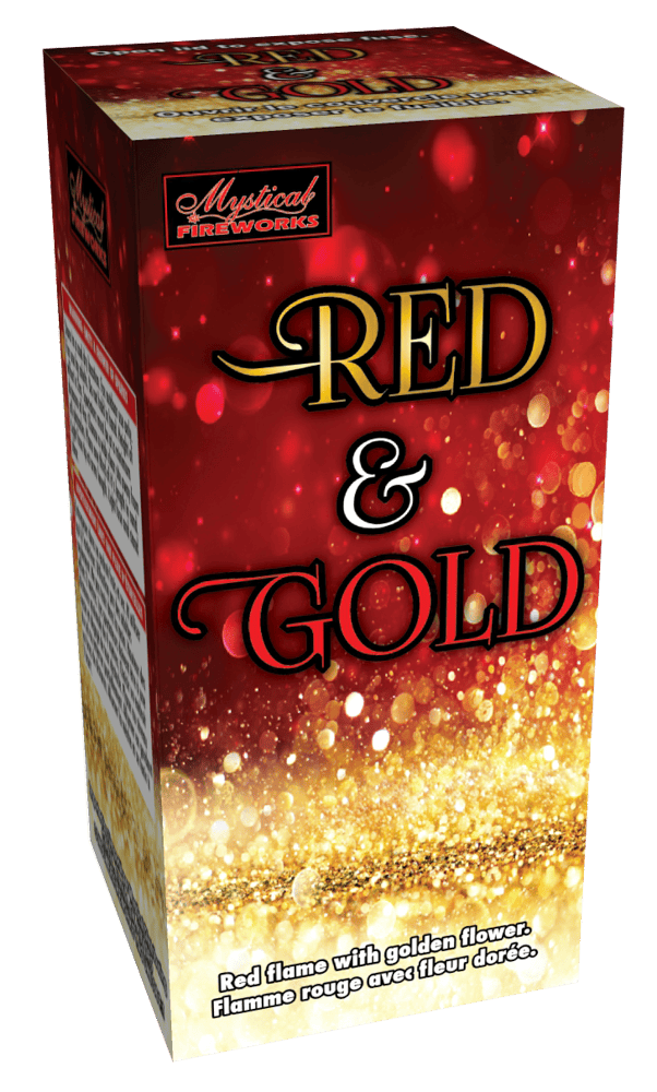 Mystical Fireworks Fountain Red & Gold Fountain - 50% Off