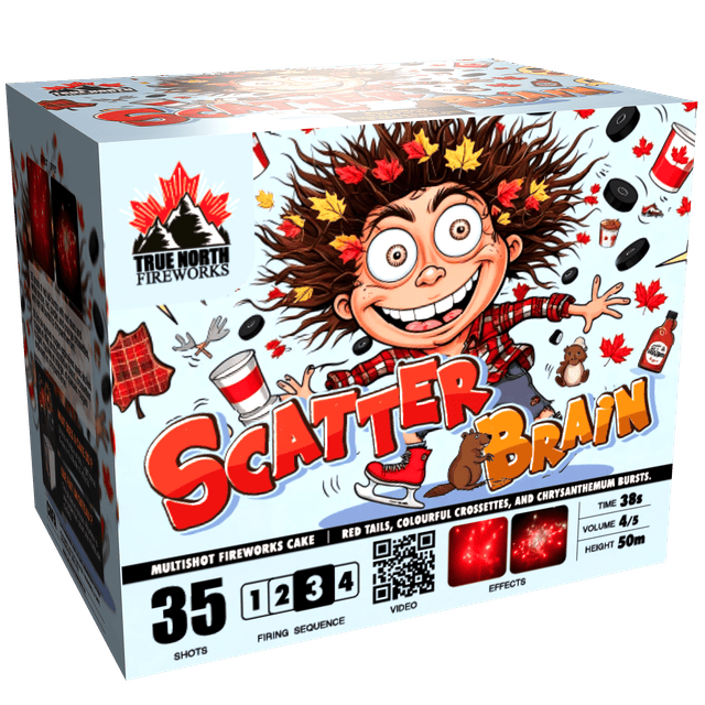 True North Fireworks Cake Scatter Brain