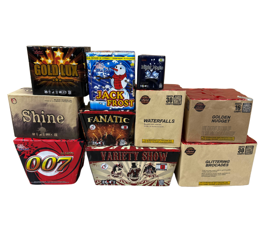 Mystical Fireworks Assortments Silver & Gold New Years Bundle