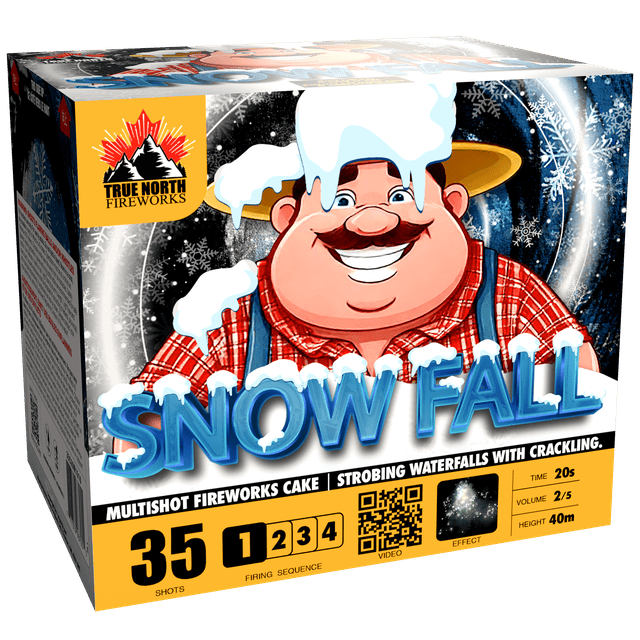 True North Fireworks Cake Snow Fall