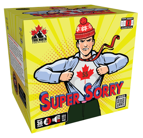 True North Fireworks Vertical Cakes Super Sorry