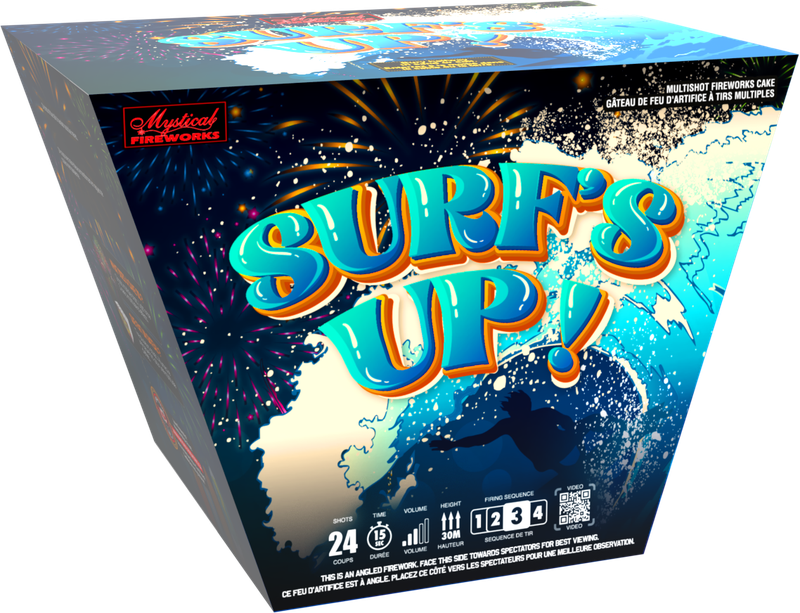 Mystical Fireworks Fanned Cakes Each Surf's Up!