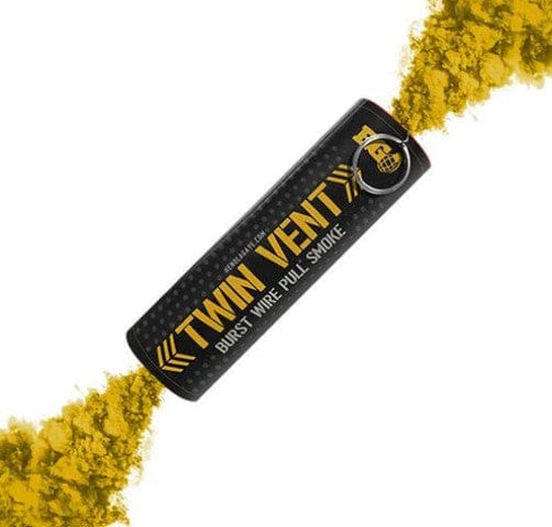 Enola Gaye Smoke Grenades Yellow Twin Vent Smoke Grenades (20 Seconds Burst )