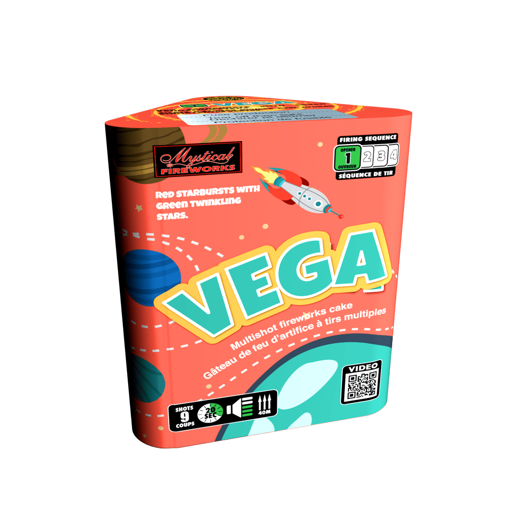 Mystical Fireworks Vertical Cakes Vega
