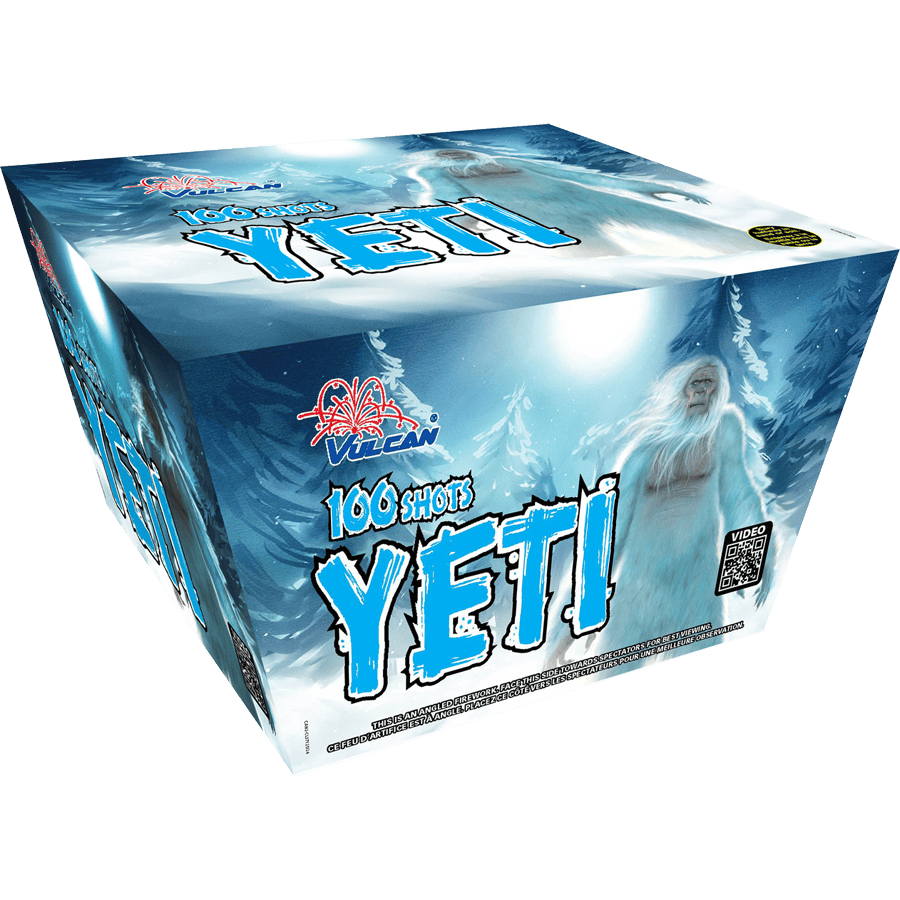 Vulcan Fireworks Cake - Fanned Yeti