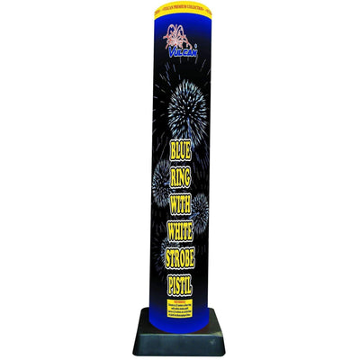 Vulcan Fireworks Bombshells Blue Ring with White Strobe Pistil