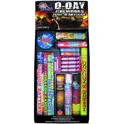 Vulcan Fireworks Family Pack Assortment D-Day