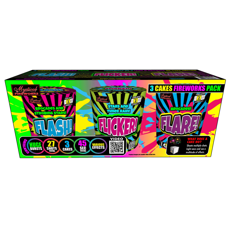 Mystical Fireworks Family Pack Flash!, Flicker!, Flare! 3 Pack