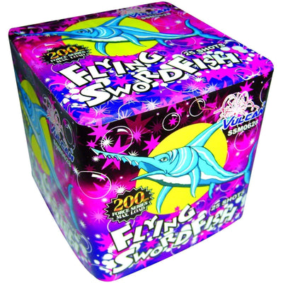 Vulcan Fireworks Cakes Flying Swordfish