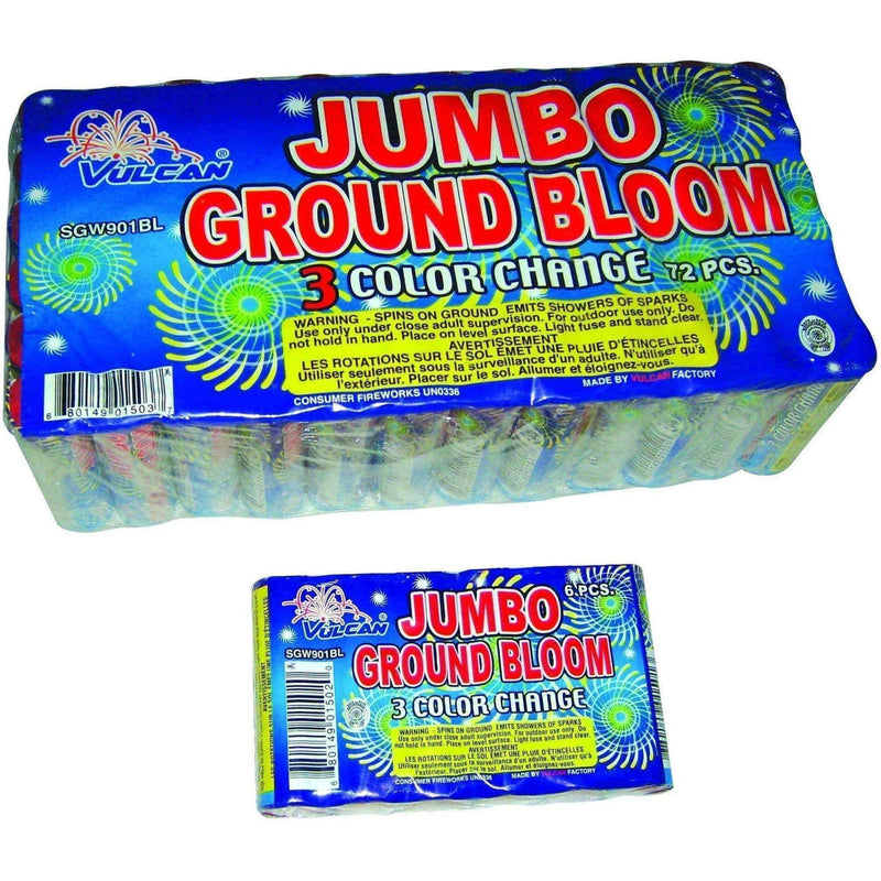 Vulcan Fireworks Ground Spinners Jumbo Ground Bloom Flower
