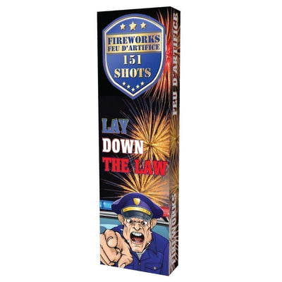 Vulcan Fireworks Family Pack Assortment Laying Down the Law