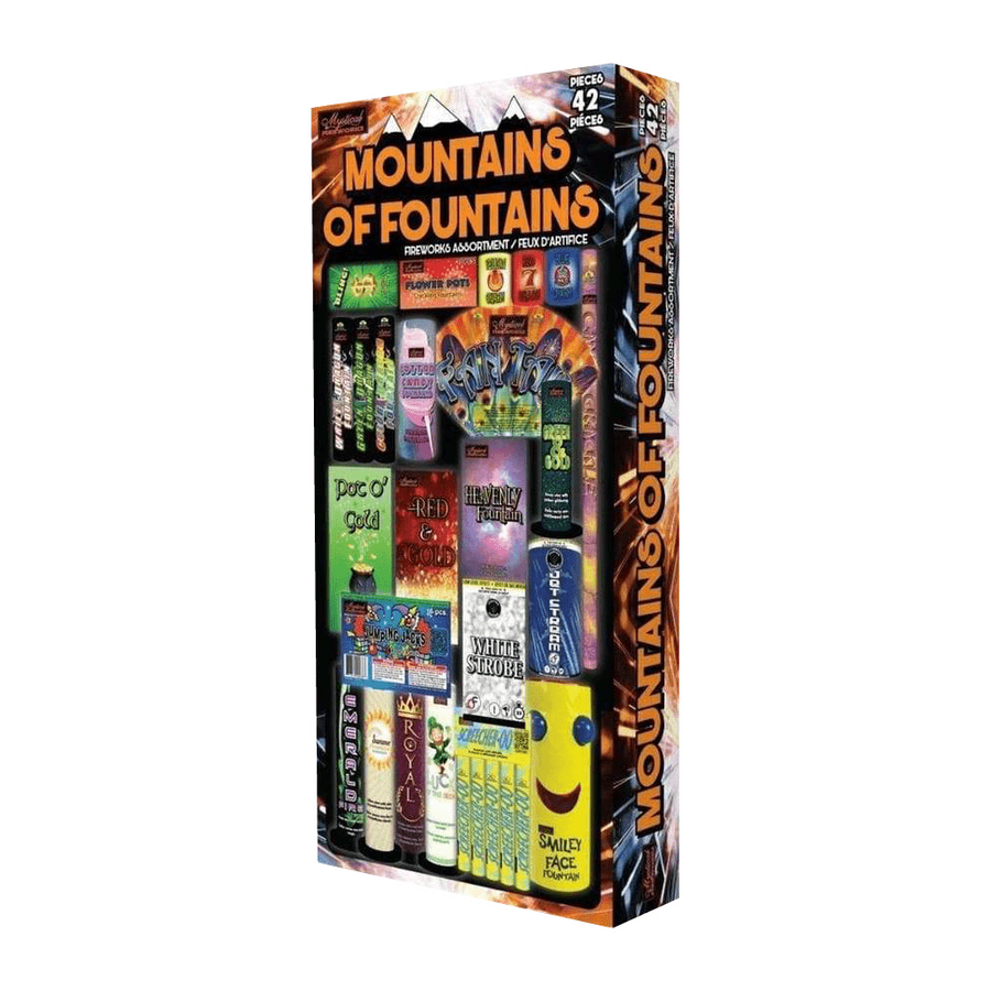 Mystical Fireworks Family Pack Assortment Mountains of Fountains