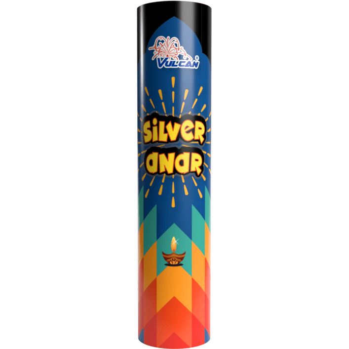 Vulcan Fireworks Fountain Piece Silver Anar