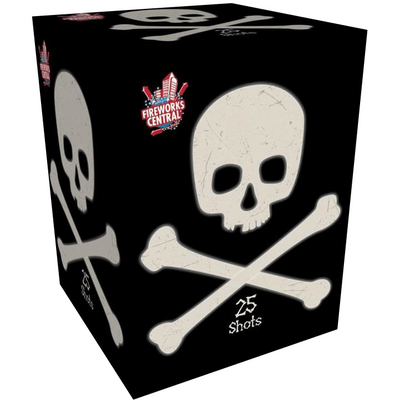 Fireworks Central Cakes 1 Piece Skull & Crossbones