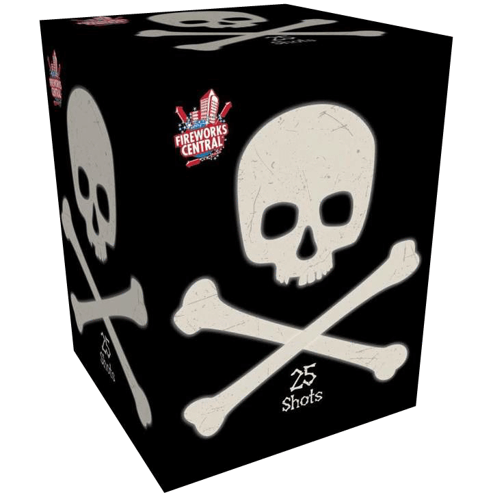 Fireworks Central Cakes 1 Piece Skull & Crossbones