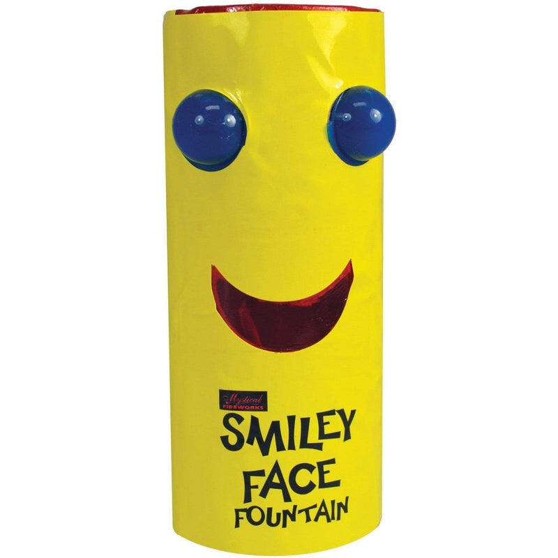 Mystical Fireworks Specialty Shaped Fountain Smiley Face
